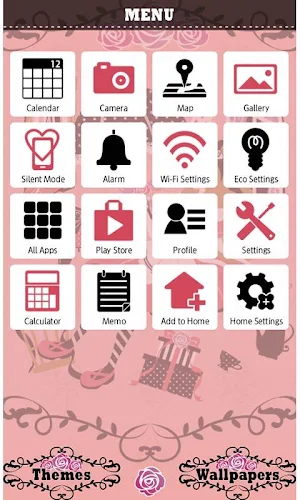Pink Wallpaper Alice's Room Screenshot 2