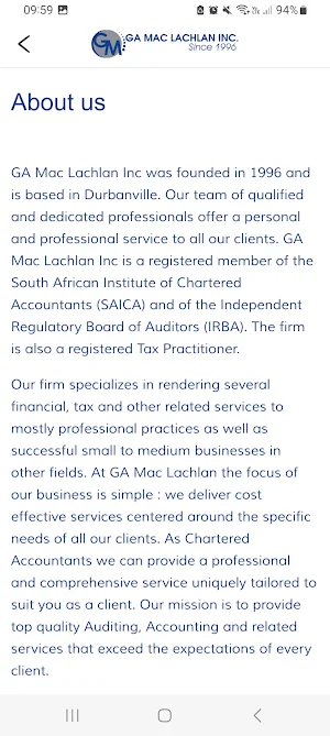 GA Maclachlan Inc Screenshot 3