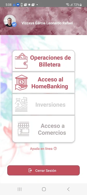 Billetera Mutual Bomberos Screenshot 2