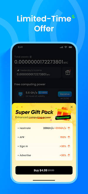 Bitcoin Miner: Eazy Mining Screenshot 3