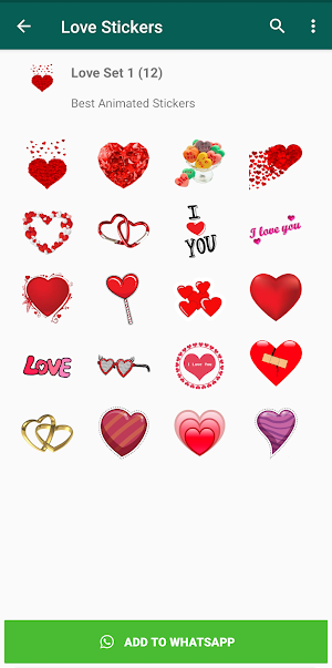 Love Stickers WAStickerApps Screenshot 0