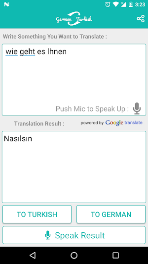 German Turkish Translator Screenshot 3