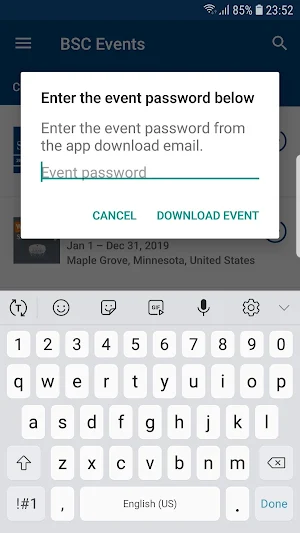 Boston Scientific Events Screenshot 1