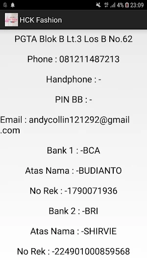 HCK Fashion Tanah Abang Screenshot 1