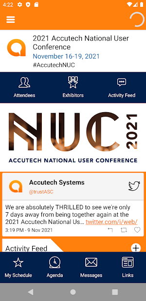 Accutech Systems Conferences Screenshot 1