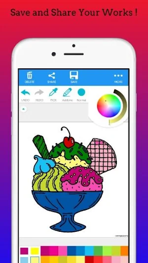 Ice Cream Coloring Book 2020 Screenshot 1