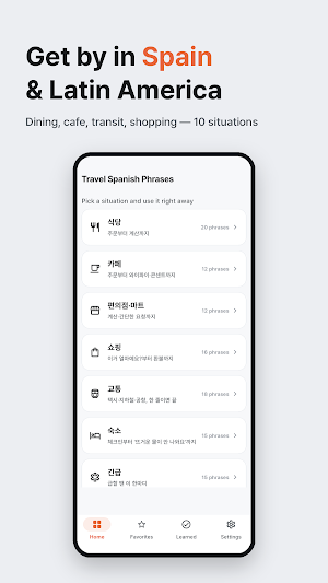 Travel Spanish Phrases Screenshot 0
