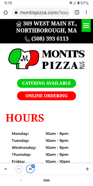 Monti's Pizza Plus Screenshot 3