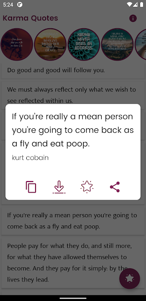 Karma Quotes and Sayings Screenshot 1