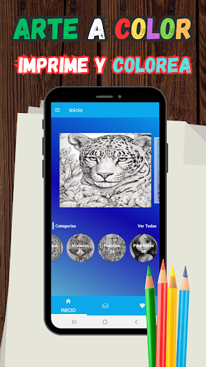 Arte a Color-Imprime y Colorea Screenshot 0