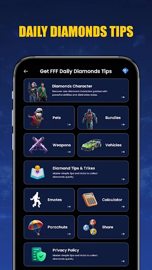 Get FFF Daily Diamonds Tips Screenshot 0