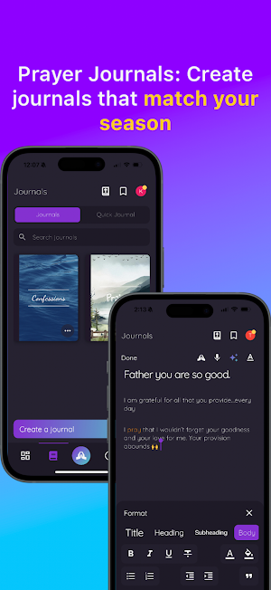 Steadfast Prayer Journal Screenshot 2