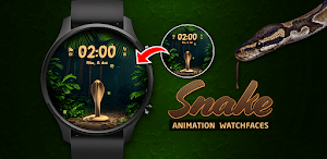 3D Snake Live Watch Face Screenshot 3