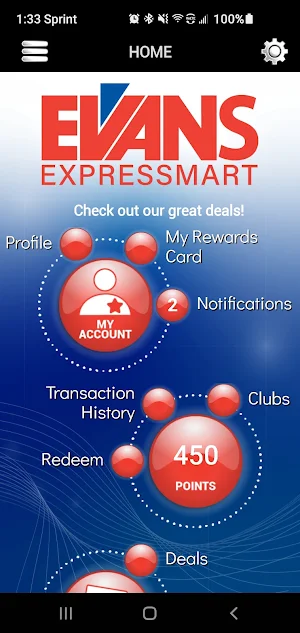 Evans Express Rewards Screenshot 0