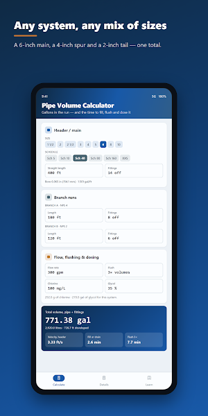 Pipe Volume Calculator Screenshot 3