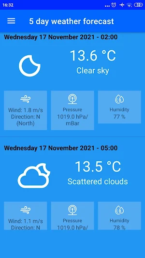 Weather Forecast Screenshot 2