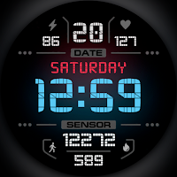 Digital Watch Face Sport Wear
