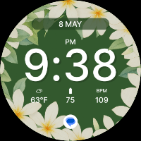 Flower Green Spring Watch Face
