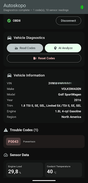 Autoskopo: AI OBD2 Scanner Screenshot 0