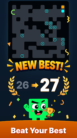 Rush Orange: Sliding Maze Screenshot 3
