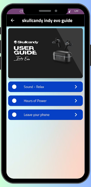 Skullcandy Indy Evo Guide Screenshot 0