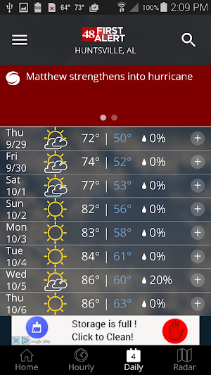 WAFF 48 Storm Team Weather Screenshot 3