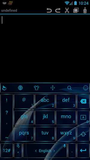 Keyboard Theme Gate Blue Screenshot 3