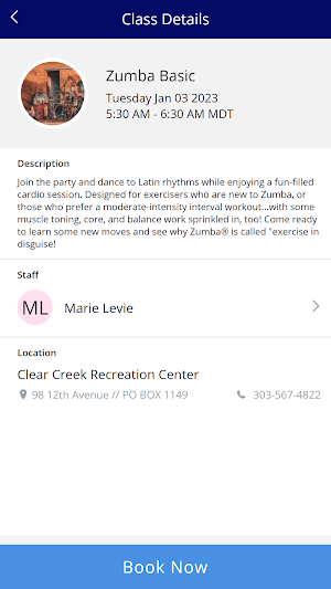 Clear Creek Rec Center Screenshot 3