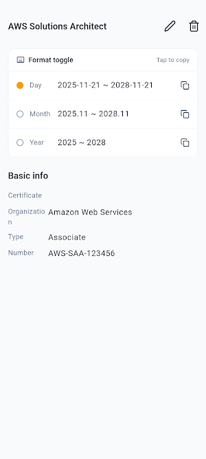 ResumeFacts: Resume Date Vault Screenshot 1