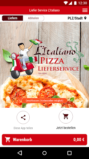 Liefer Service L'Italiano Screenshot 0