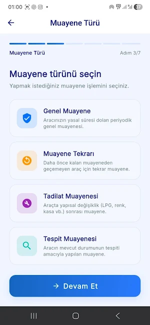 Araç Muayene Randevu Asistanı Screenshot 3
