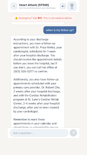 MyDischarge Screenshot 2