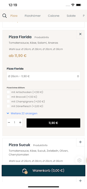 Tyros Pizza Screenshot 1