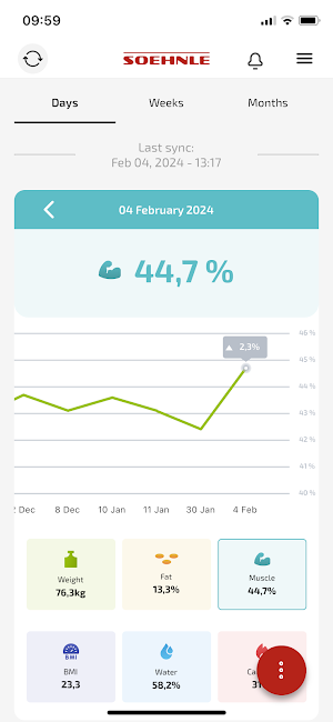 Soehnle MyScale Screenshot 2