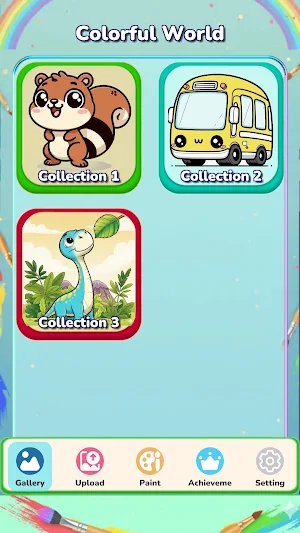 Drawing Game: Colorful World Screenshot 1