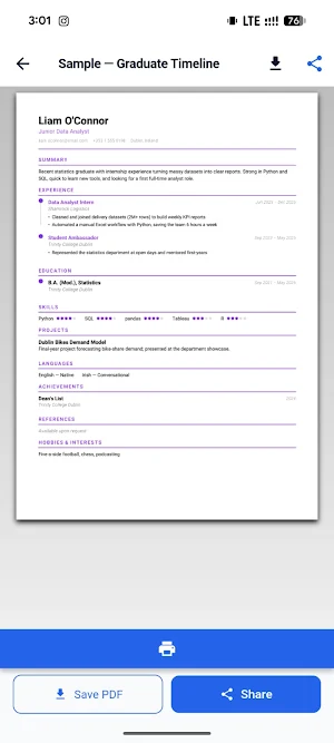 Resume Builder - CV Maker Screenshot 2