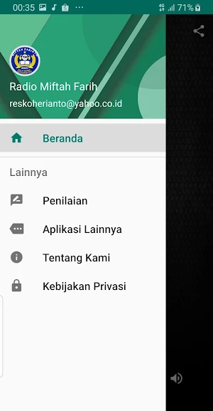 Radio Miftah Farih Screenshot 2