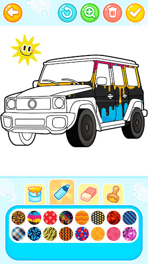 Car Coloring Games: Paint-Draw Screenshot 1