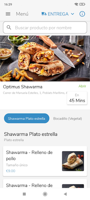 Optimus Shawarma - Valencia Screenshot 0