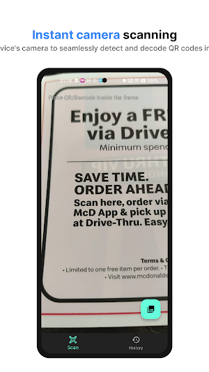 QR Scanner - Clean & Fast Screenshot 1