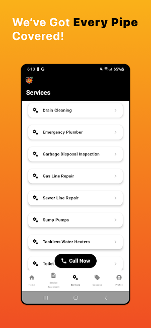 Peach Plumbing Screenshot 2