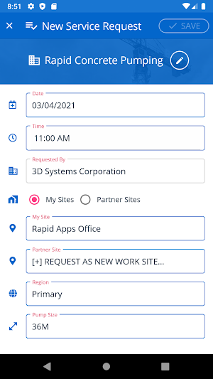 Rapid Service Request Screenshot 3