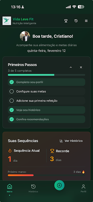 Vida Leve Fit: AI Nutrition Screenshot 0