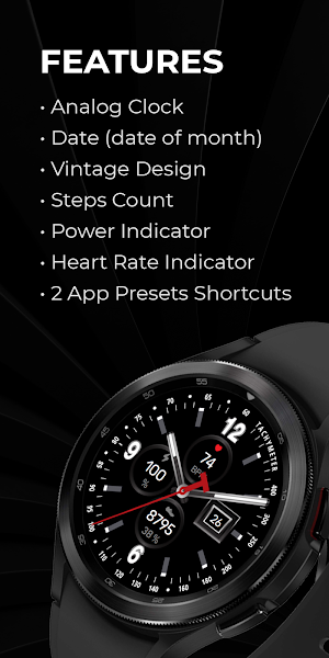 Regarder Vintage - Watch Face Screenshot 2