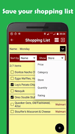 Grocery Shopping List Screenshot 2