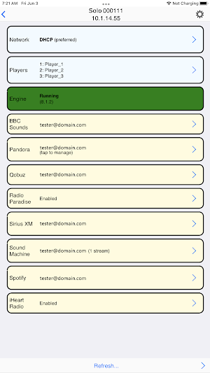 Ovation Configuration Screenshot 0
