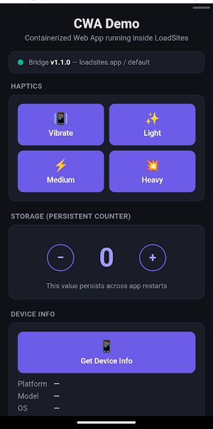 LoadSites Screenshot 2