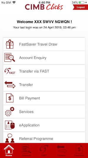 CIMB Clicks Singapore Screenshot 1