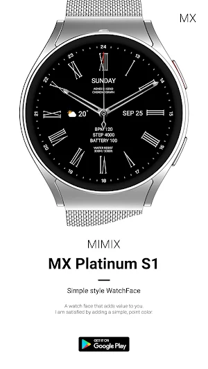 MIMIX MX Platinum S1 Watchface Screenshot 2