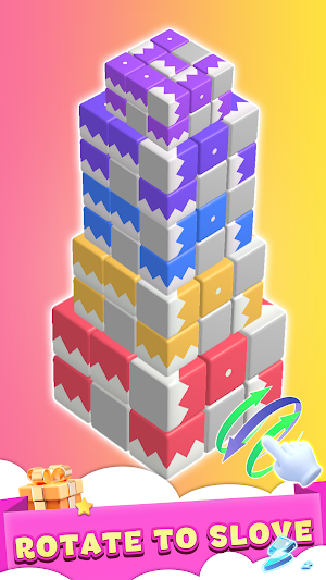 Tap Away 3D:Block Cube Puzzle Screenshot 1
